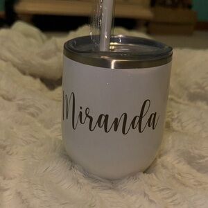 Miranda White Insulated Tumbler